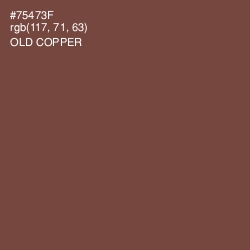 #75473F - Old Copper Color Image